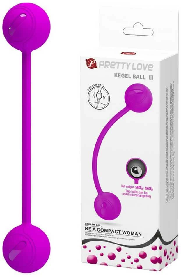 „Pretty Love“ dvigubi geišos orgazmo kamuoliukai Kegelio pratimams