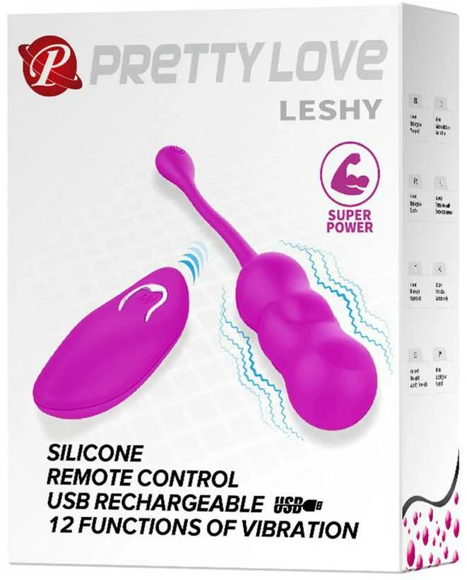 Pretty Love Vibruojantis kiaušinis, stimuliuojantis makštį, nuotolinio valdymo pultas, 12 režimų