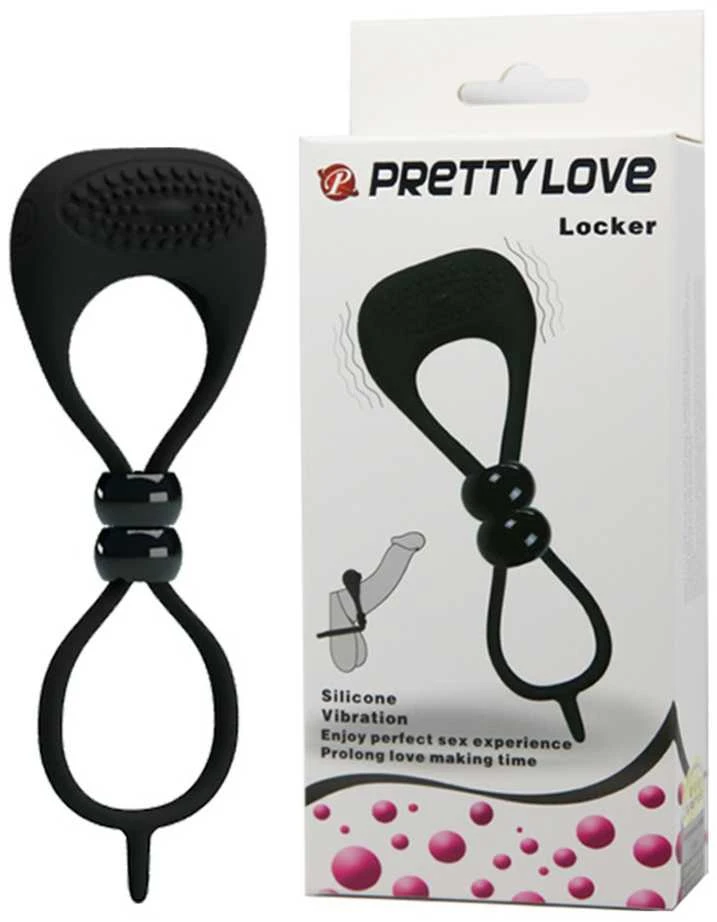 „Pretty Love“ dvigubas varpos žiedas, sėklidžių spaustukas, sekso žiedas