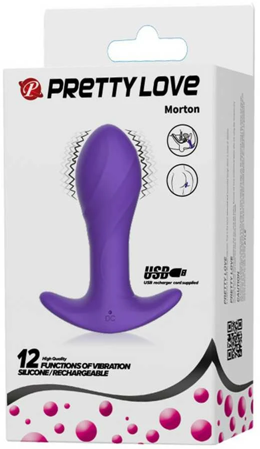 PRETTY LOVE - MORTON analinis masažuoklis su 12 funkcijų USB