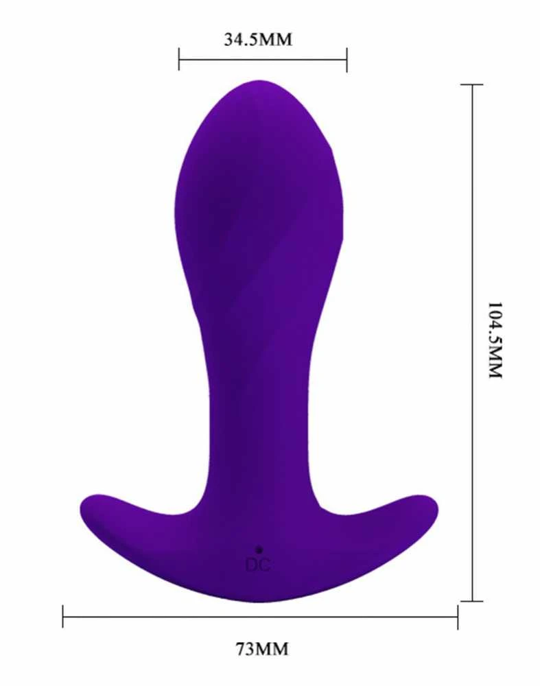 PRETTY LOVE - MORTON analinis masažuoklis su 12 funkcijų USB