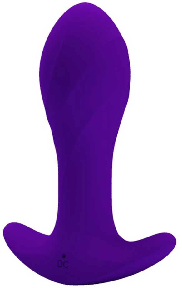 Violetinis analinis masažuoklis su DC įkrovimo jungtimi