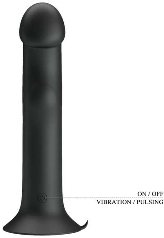 LYBAILE Pretty Love Murray dildo su vibracija, juodas