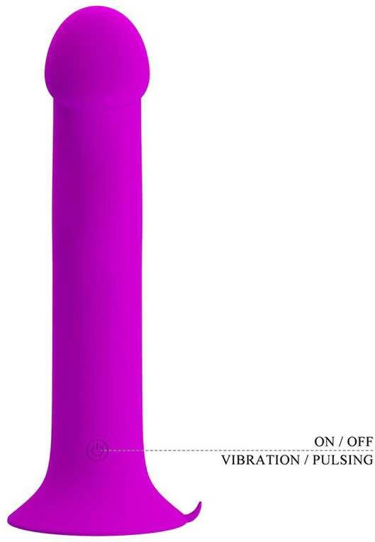 LYBAILE Pretty Love Murray dildo su vibracija Rožinė