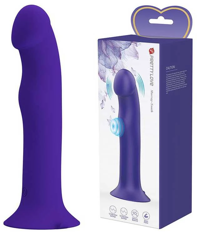 Pretty Love Led „PRETTY LOVE“ – „MURRAY YOUTH“ vibruojantis dildo ir įkraunamas violetinis
