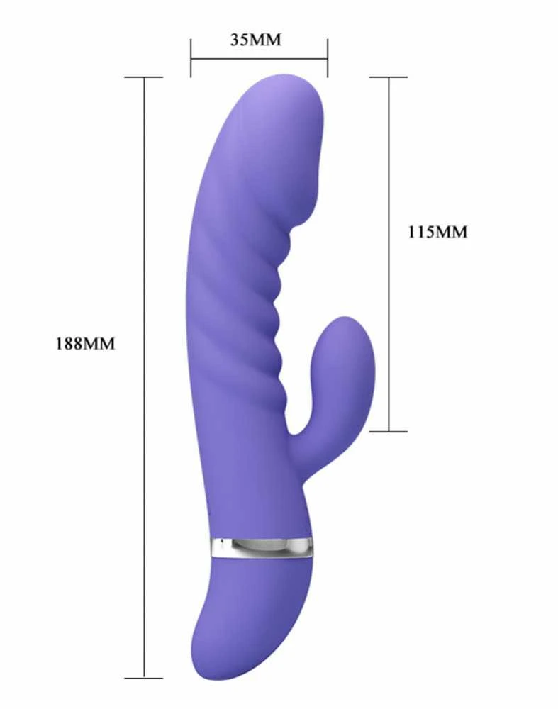 Pretty Love Sex vibratorius su klitorio stimuliatoriumi, 7 režimas, 18 cm