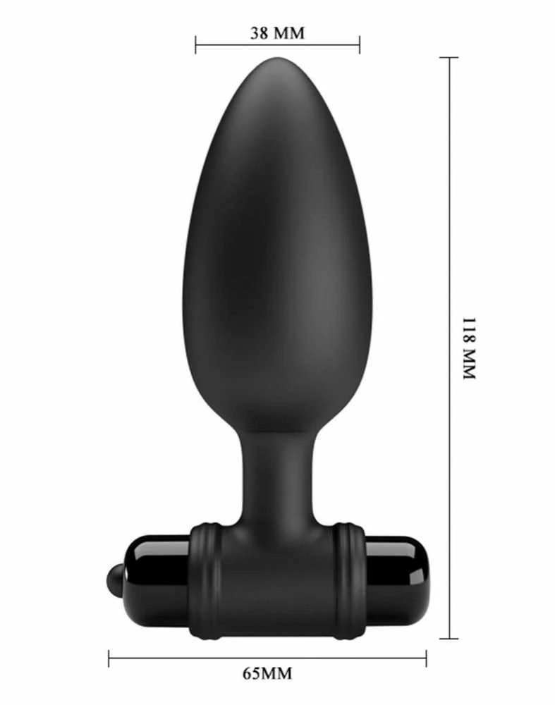 Pretty Love Anal plug vibruojantis sekso kištukas 10 režimų 11cm