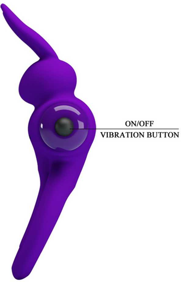 PRETTY LOVE - VIBRANT PENIS RING III 10 Functions Violetinė