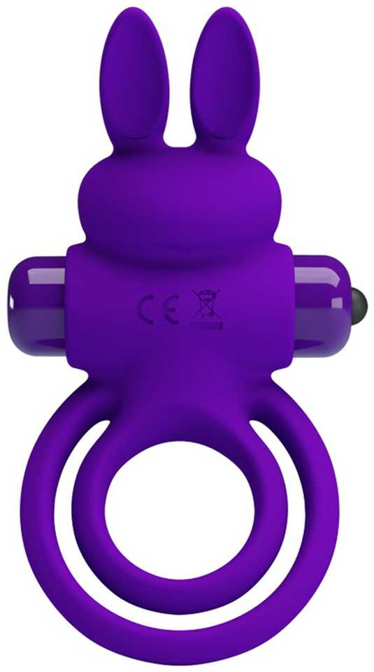 PRETTY LOVE - VIBRANT PENIS RING III 10 Functions Violetinė