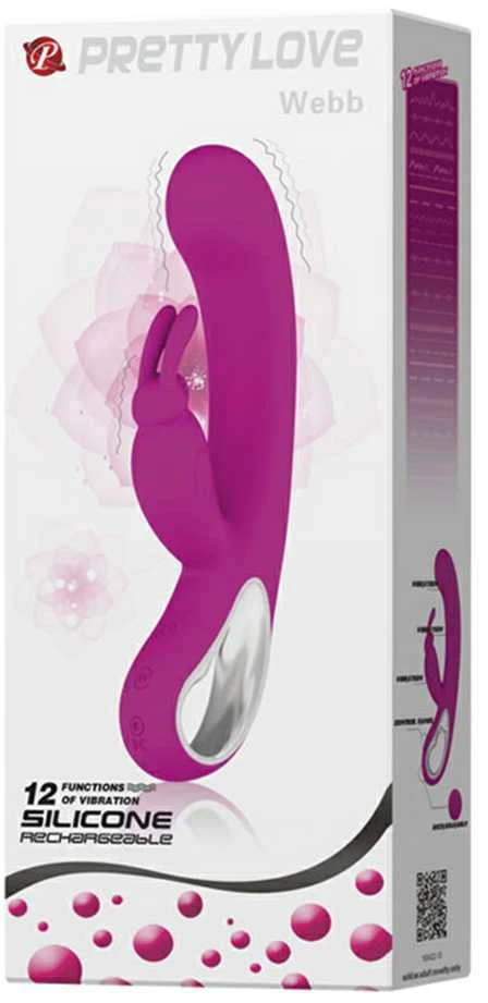 „Pretty Love“ vibratorius klitorio g taškui, 12 režimų, 21 cm