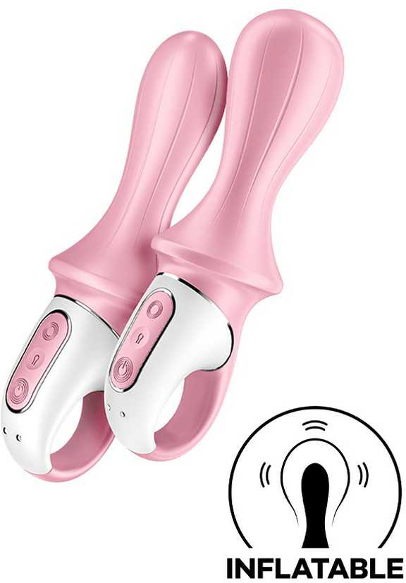 Satisfyer Air Pump Booty 5+ Rosa siurblio vibratorius