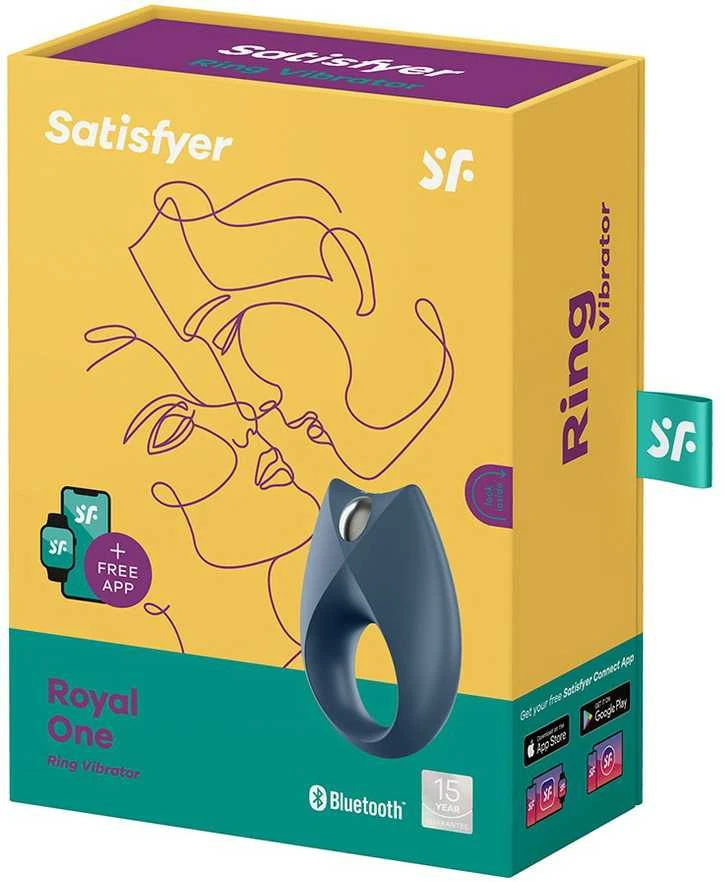 SATISFYER _ Royal Vieno vibracijos žiedas vyrams
