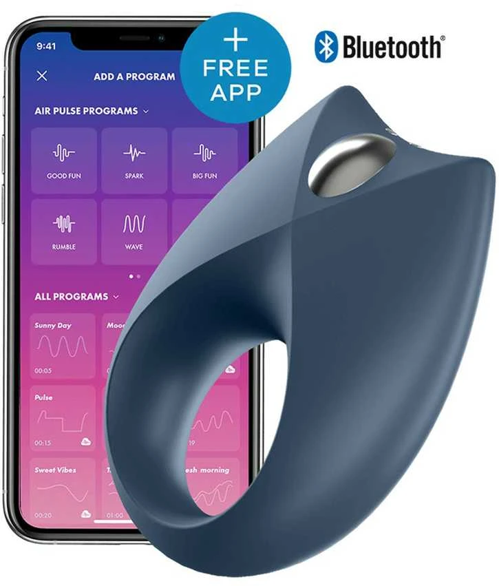 SATISFYER _ Royal Vieno vibracijos žiedas vyrams