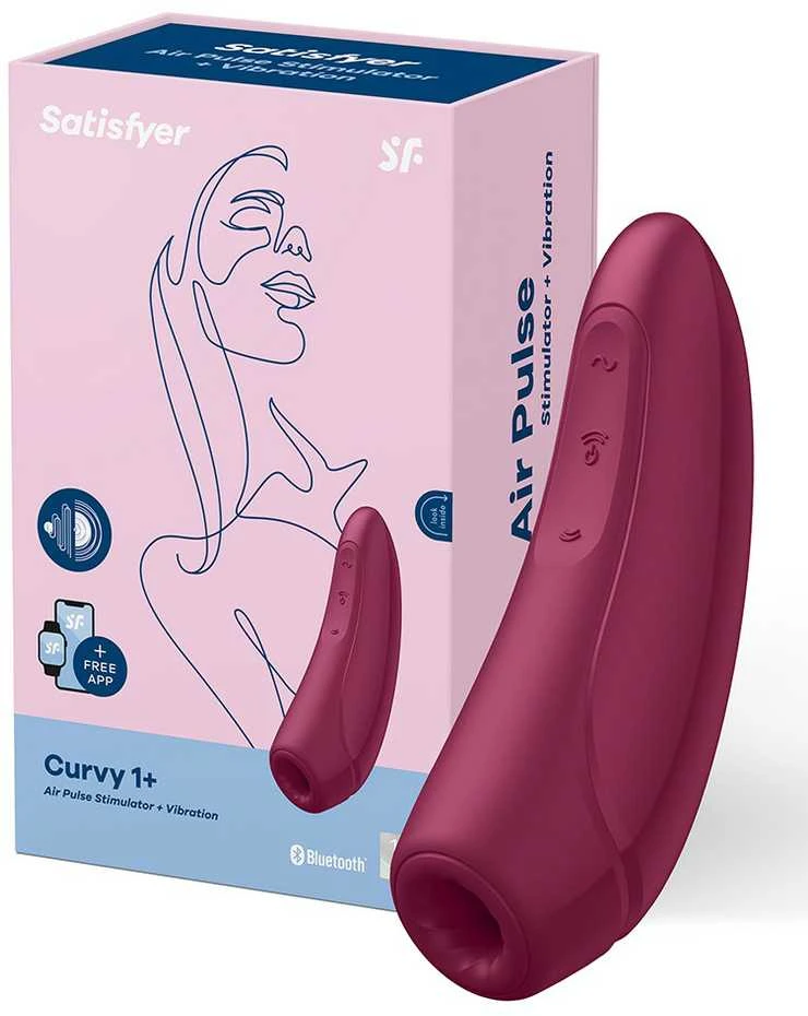 SATISFYER CURVY1+ SU PROGRAMĖLE ROŽĖS RAUDONUMO
