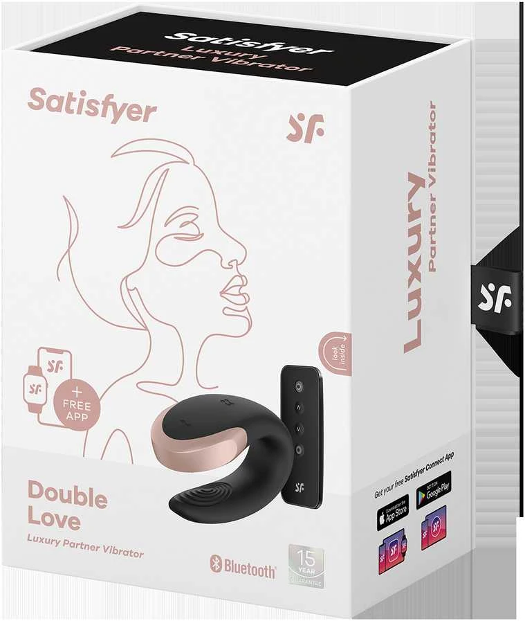 „Satisfyer“ „SATISFIER DOUBLE LOVE CONNECT“ programėlė Juodas