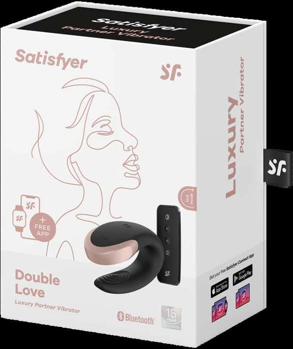 „Satisfyer“ „SATISFIER DOUBLE LOVE CONNECT“ programėlė Juodas