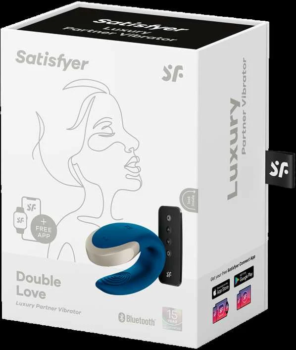 „SATISFYER DOUBLE LOVE CONNECT“ PROGRAMĖLĖ MĖLYNA