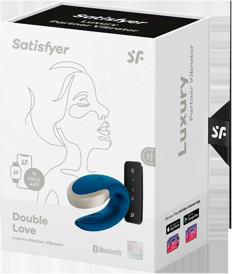 „SATISFYER DOUBLE LOVE CONNECT“ PROGRAMĖLĖ MĖLYNA