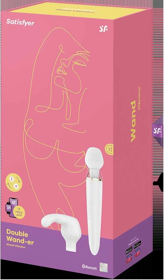 Satisfyer Klitorio masažuoklio programėlės patenkinimas dviguba lazdele