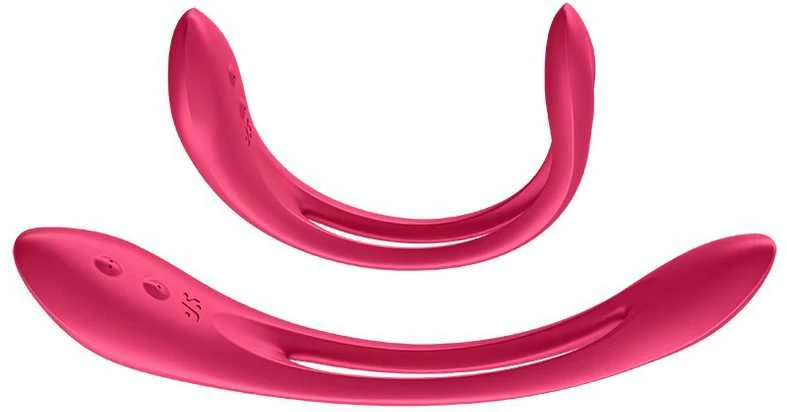 SATISFYER ELASTIC JOY RAUDONA