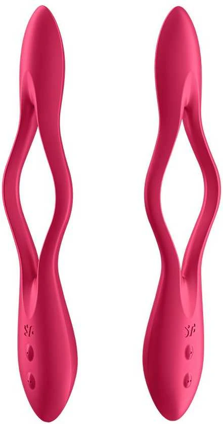 SATISFYER ELASTIC JOY RAUDONA