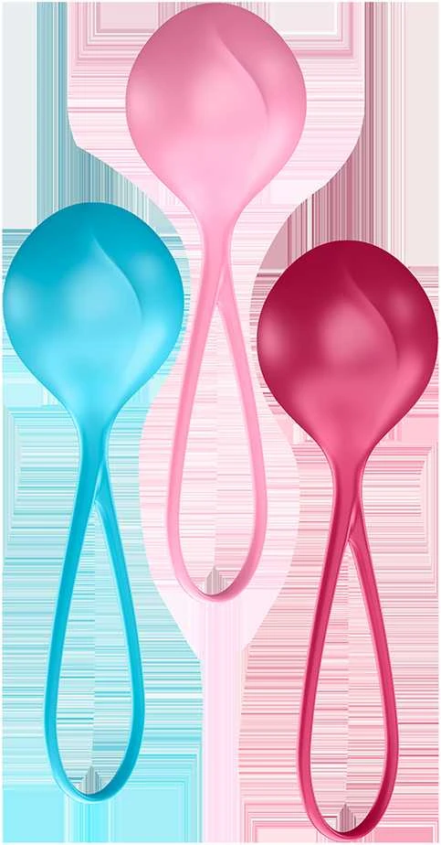 „Satisfyer“ – stiprinamųjų kamuolių treniruočių rinkinys