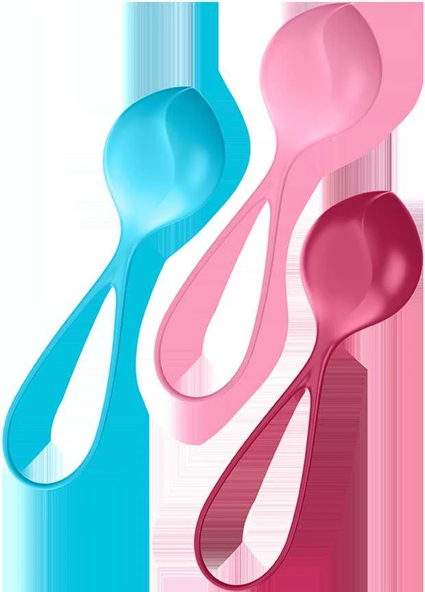 „Satisfyer“ – stiprinamųjų kamuolių treniruočių rinkinys