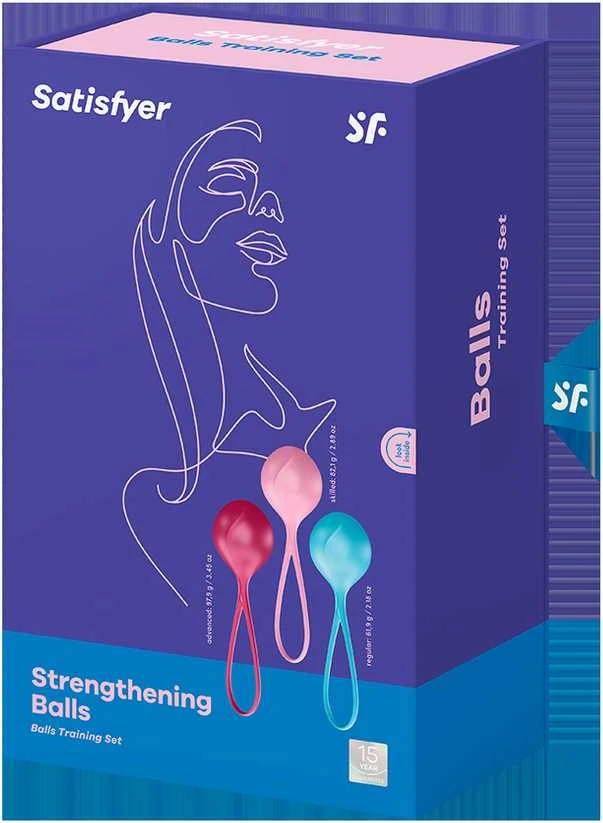 „Satisfyer“ – stiprinamųjų kamuolių treniruočių rinkinys