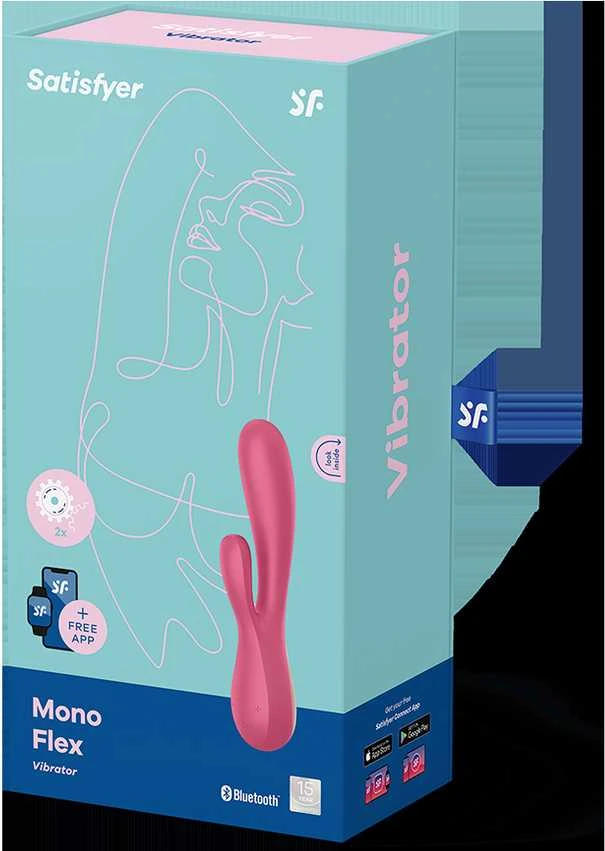 Satisfyer Mono Flex Raudon klitorio ir G taško stimuliatorius