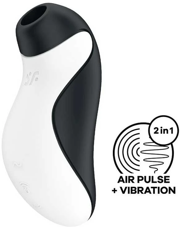 Satisfyer Orca Juodas & Baltas klitorio stimuliatorius
