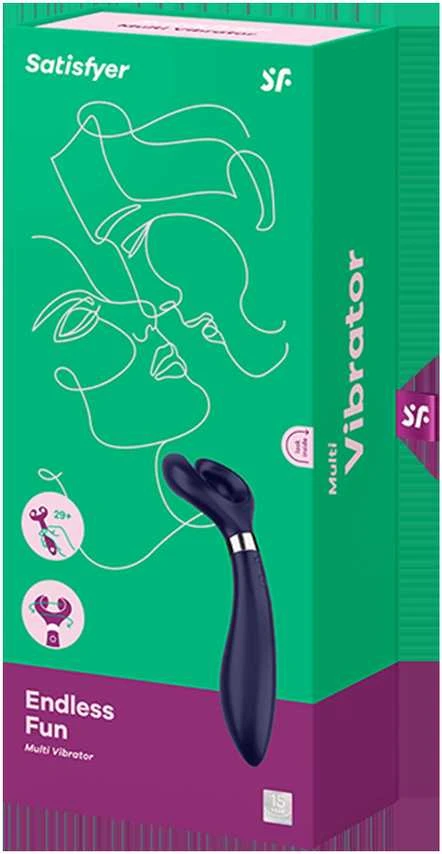 Porų vibratorius Satisfyer Endless Fun (mėlyna)
