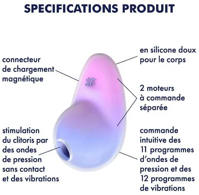 SATISFYER PIXIE DUST VIOLETINĖ ROŽINĖ