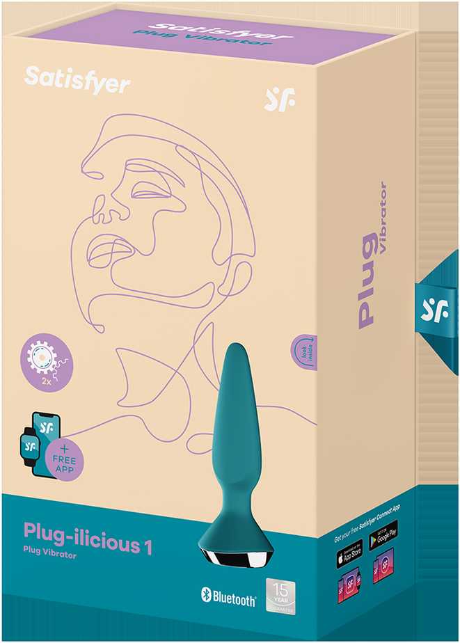 SATISFYER PLUG-ILICIOUS 1 CONNECT APP PETROL