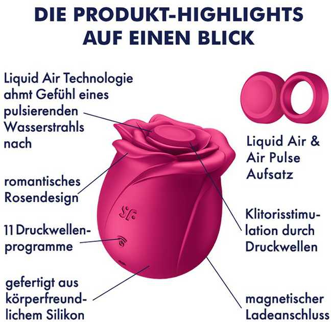 SATISFYER - AIR PULSE PRO 2 CLASSIC BLOSSOM VIBRATOR