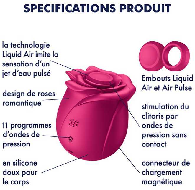 SATISFYER - AIR PULSE PRO 2 CLASSIC BLOSSOM VIBRATOR