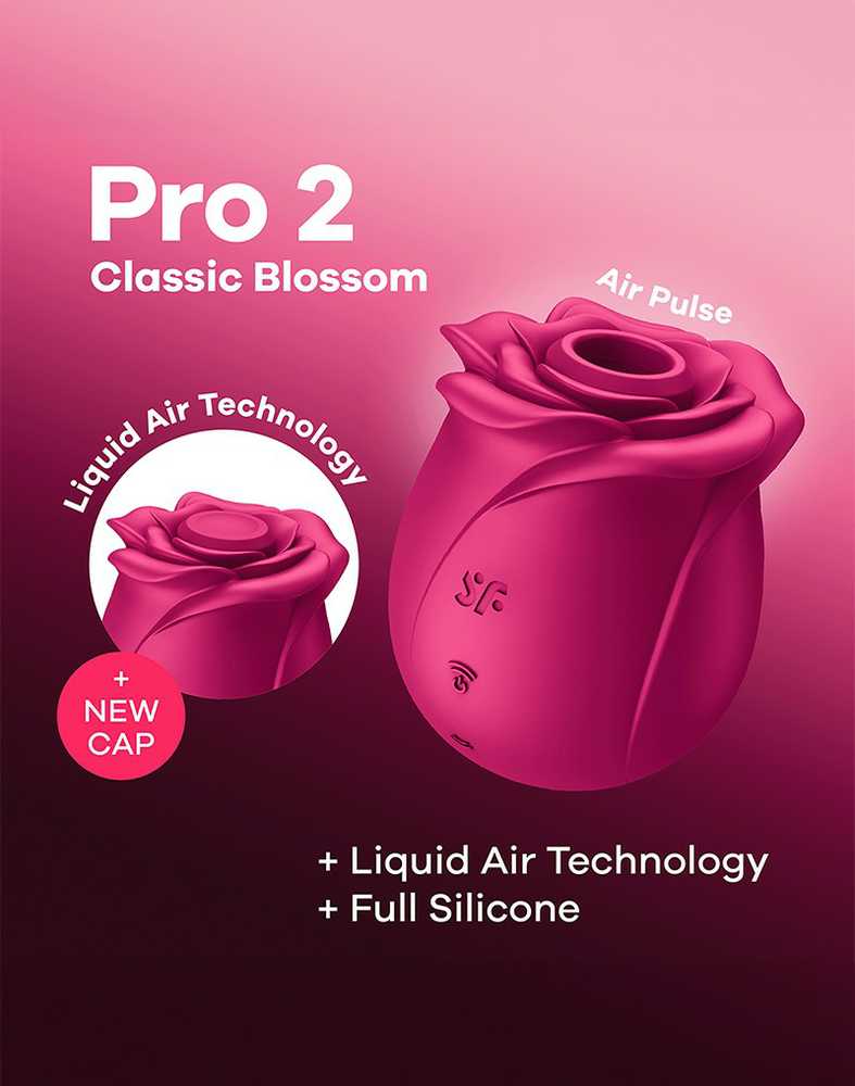 SATISFYER - AIR PULSE PRO 2 CLASSIC BLOSSOM VIBRATOR