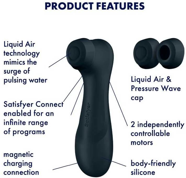 Satisfyer – Pro 2 Generation 3 App Controlled Juodas