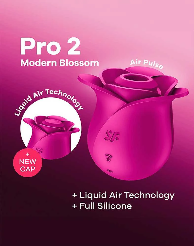SATISFYER - AIR PULSE PRO 2 MODERN BLOSSOM VIBRATOR