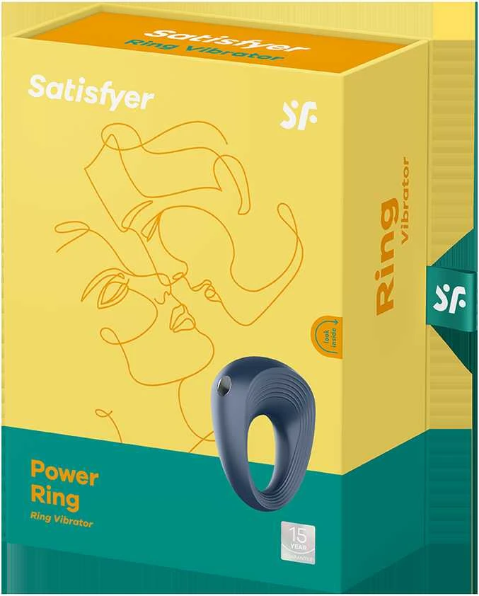 Erekcijos žiedas Satisfyer (tamsiai mėlynas)