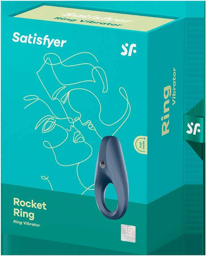 Vibruojantis žiedas Satisfyer (tamsiai mėlynas)