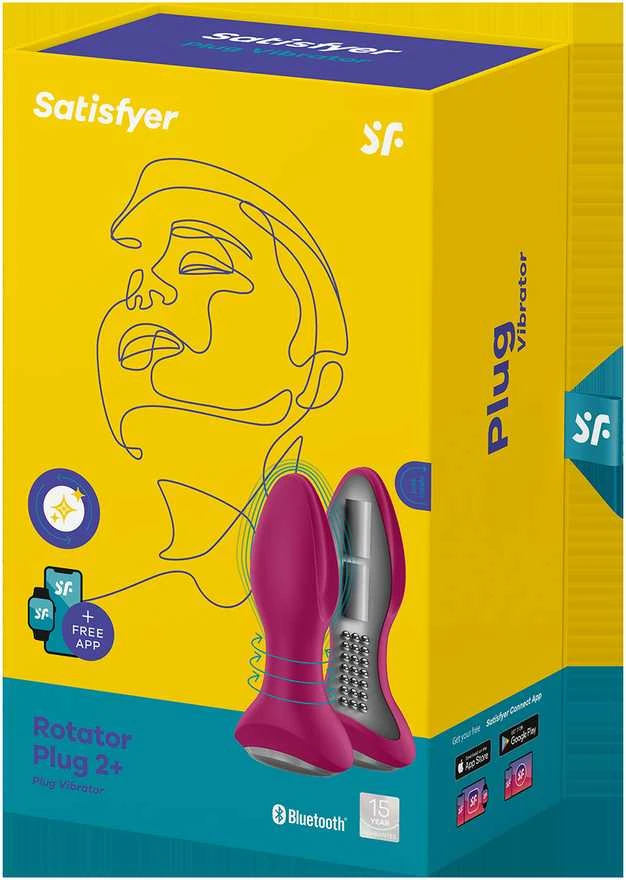 Satisfyer „Plug-Rotator Plug 2 Connect“ programėlė (violetinė)
