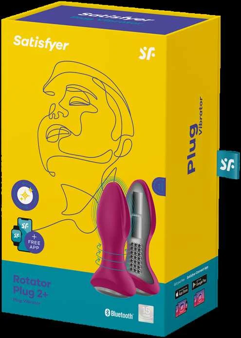 Satisfyer „Plug-Rotator Plug 2 Connect“ programėlė (violetinė)