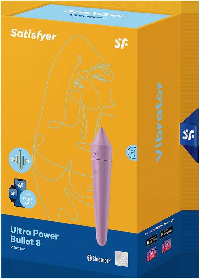 Bullet vibracija Ultra Power Satisfyer 8 Alyvinė