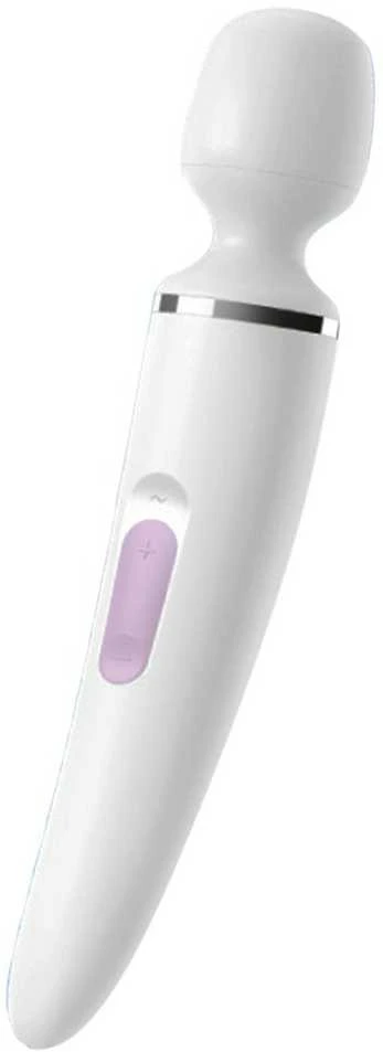 Satisfyer Wand-er Woman baltas/chromas
