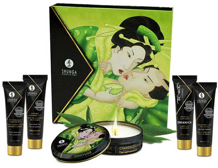 Geisha Secret Kit Exotic Green Tea masažo rinkinys