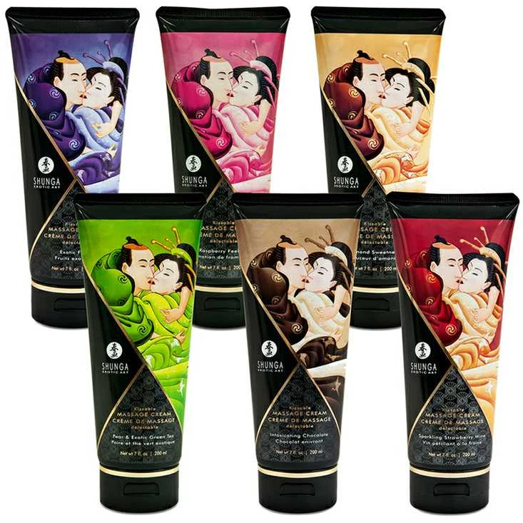 Shunga - Massage Kreminis Raspberry 200 ml