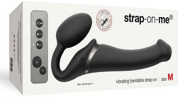 Strap On Me Vibrating Strap-On M Juodas