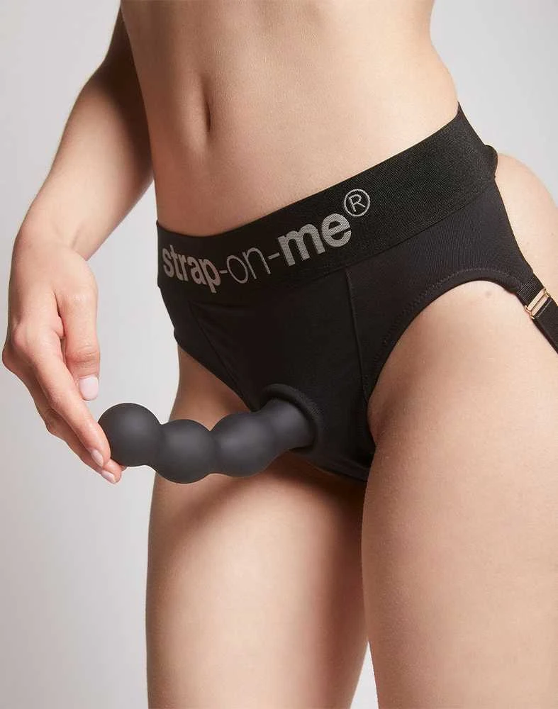 Strap On Me DILDO PLUG BALLS NOIR - XXL