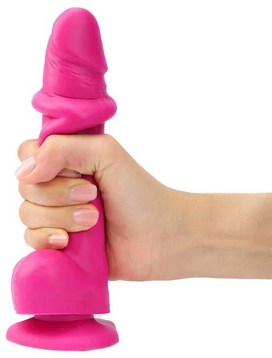 Strap-On-Me – slenkanti oda tikroviška dildo Fuchsia M