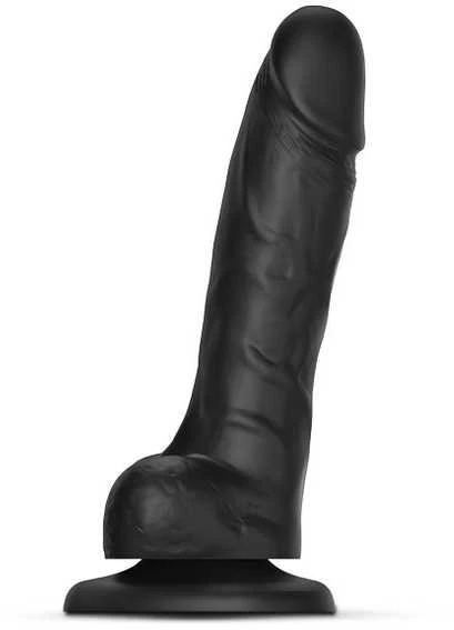 Strap On Me Dildo tikroviška slankiojanti oda juodas s